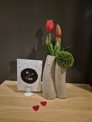 Ik hou van jou vaas cadeauset