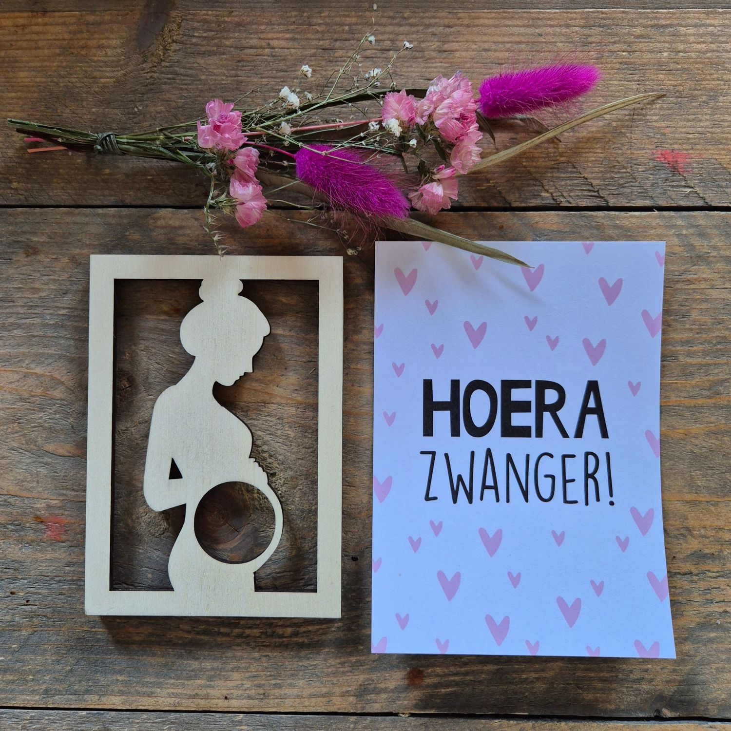 hoera zwanger/baby brievenbus cadeau