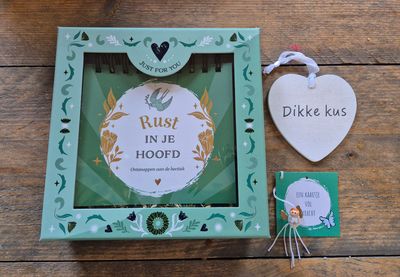 Rust in je hoofd brievenbus cadeau