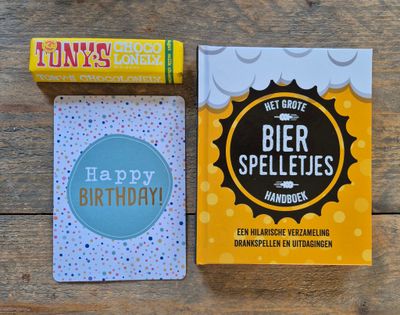 Bier spelletjes  brievenbus cadeau