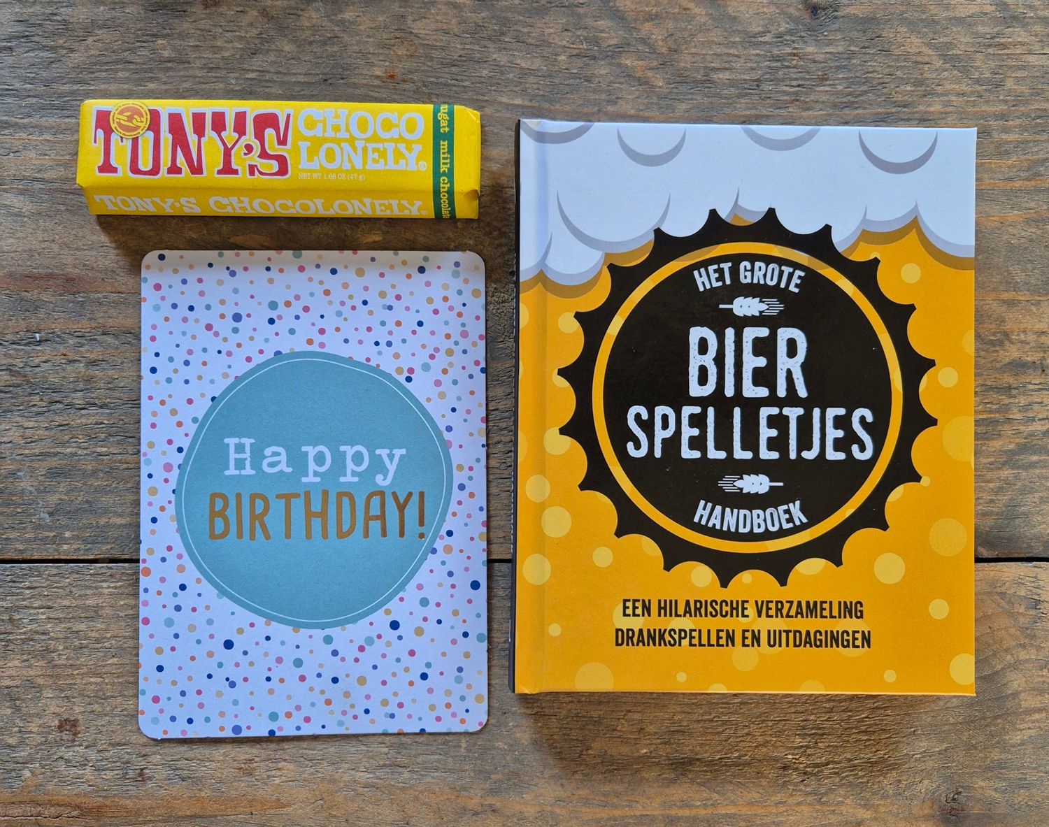 Bier spelletjes  brievenbus cadeau
