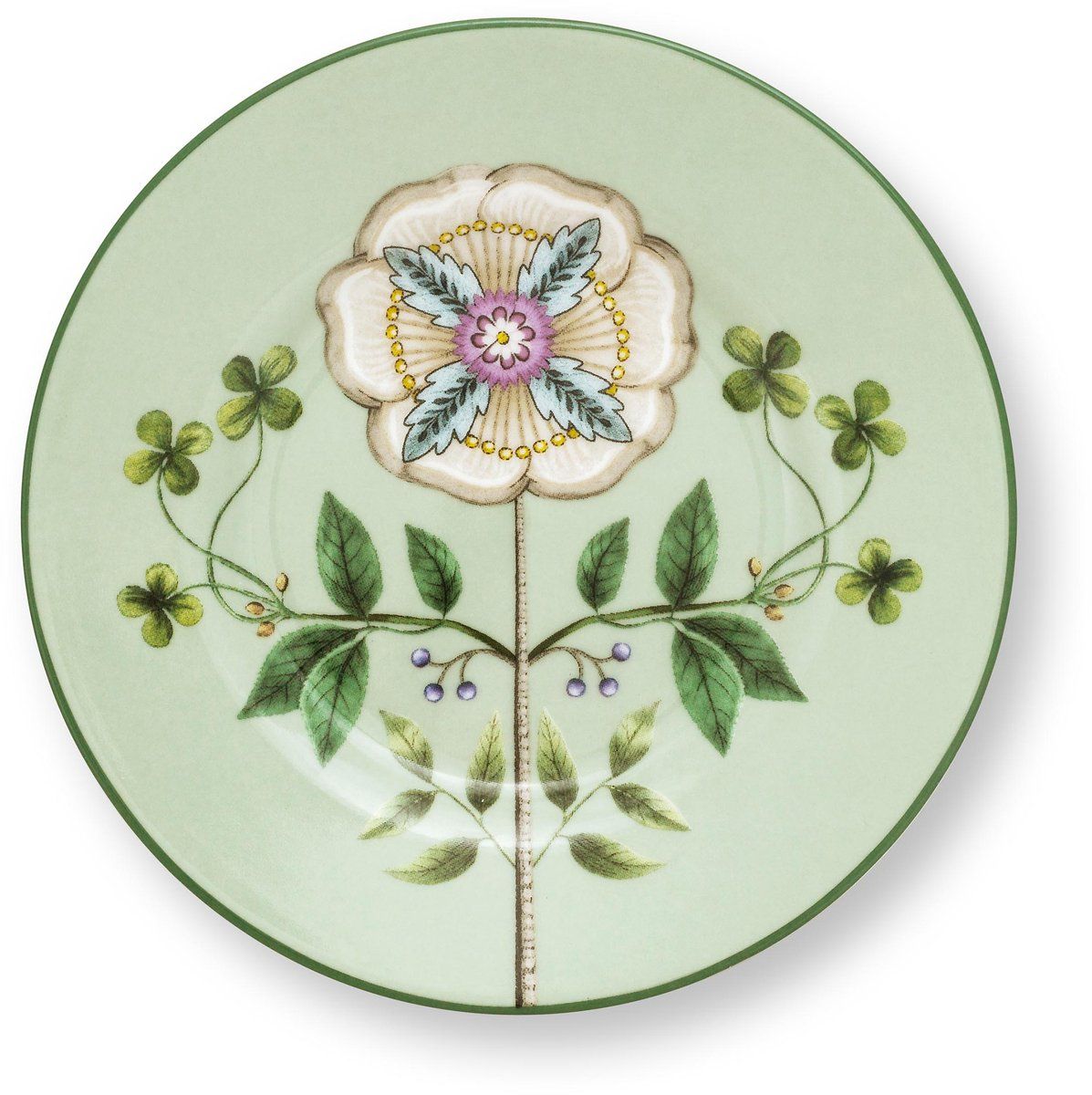 Pip Studio - Petit Four Lily&Lotus Light Green 12cm - porselein - servies