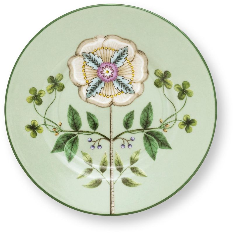 Pip Studio - Petit Four Lily&Lotus Light Green 12cm - porselein - servies