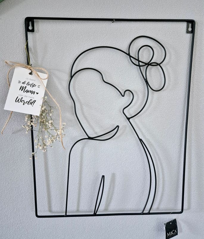 Mama schilderij van mica decorations