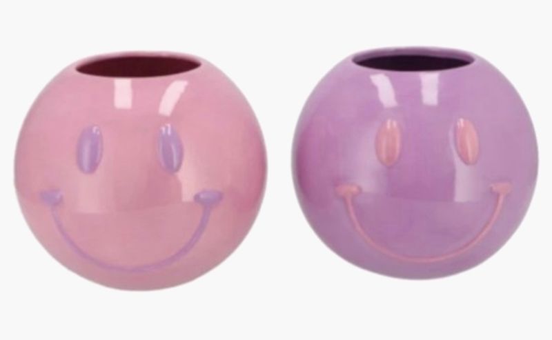 Smiley vaasjes set
