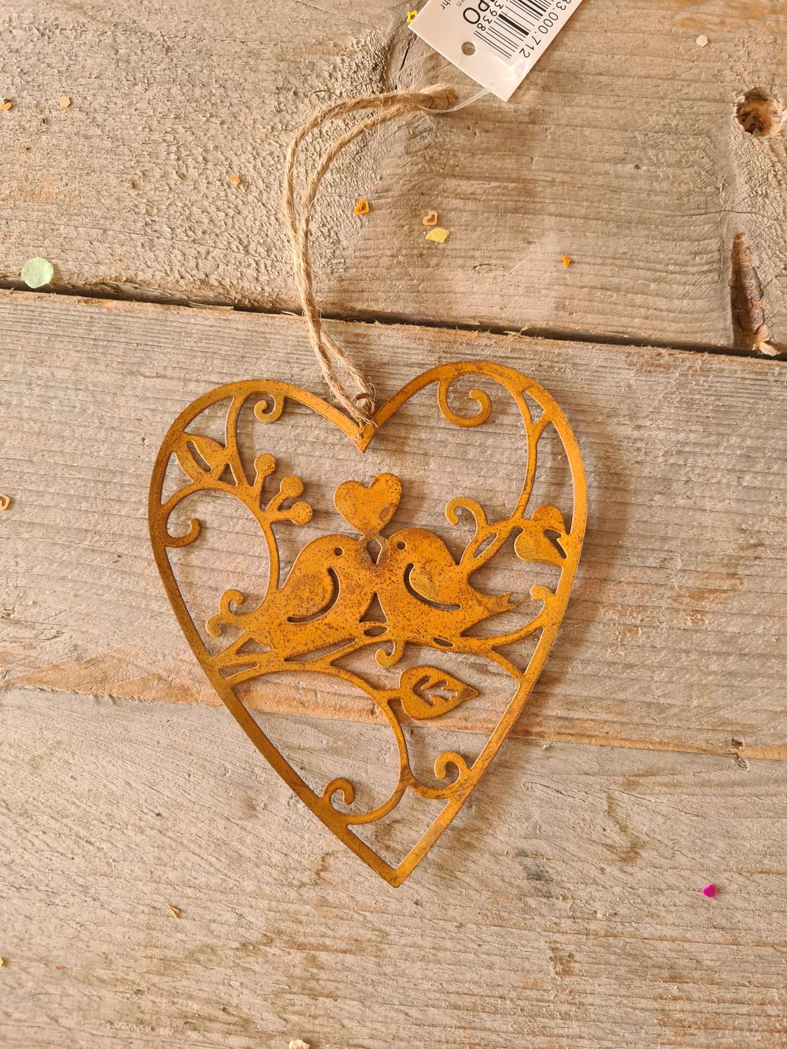 Cortenstaal hanger met vogels