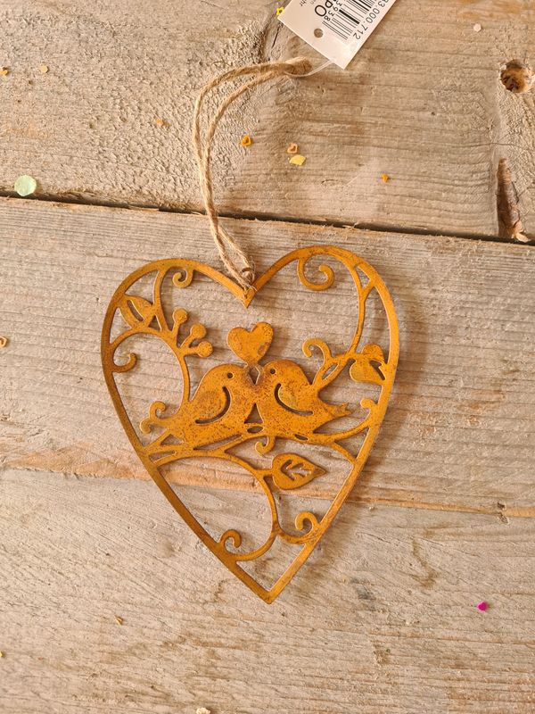 Cortenstaal hanger met vogels
