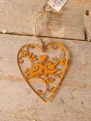 Cortenstaal hanger met vogels