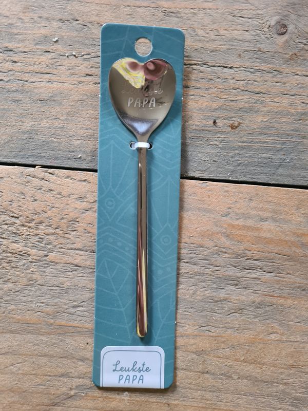 liefste papa hartjes lepel
