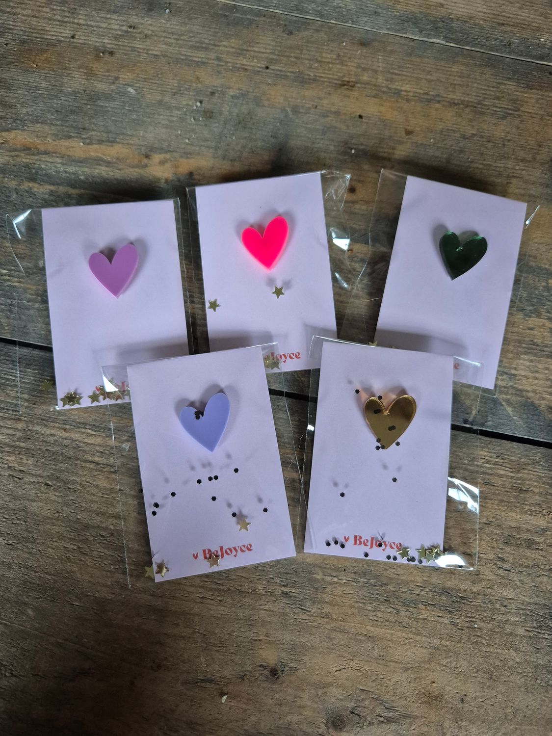 Hartjes pins van be joyce