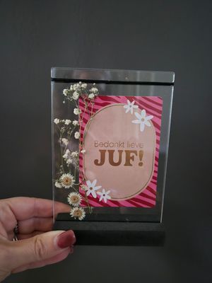 Bedankt lieve Juf fotolijstje