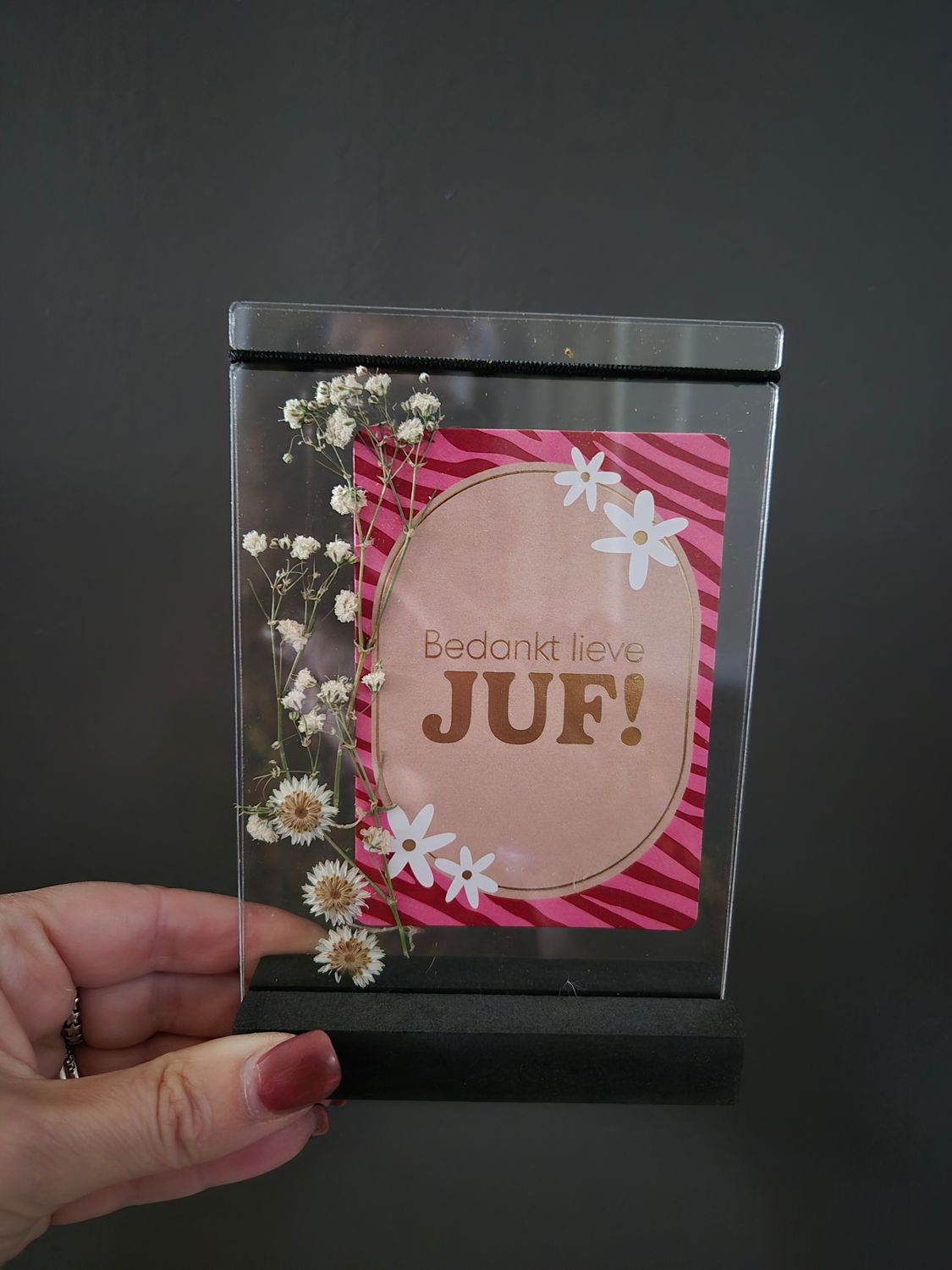 Bedankt lieve Juf fotolijstje