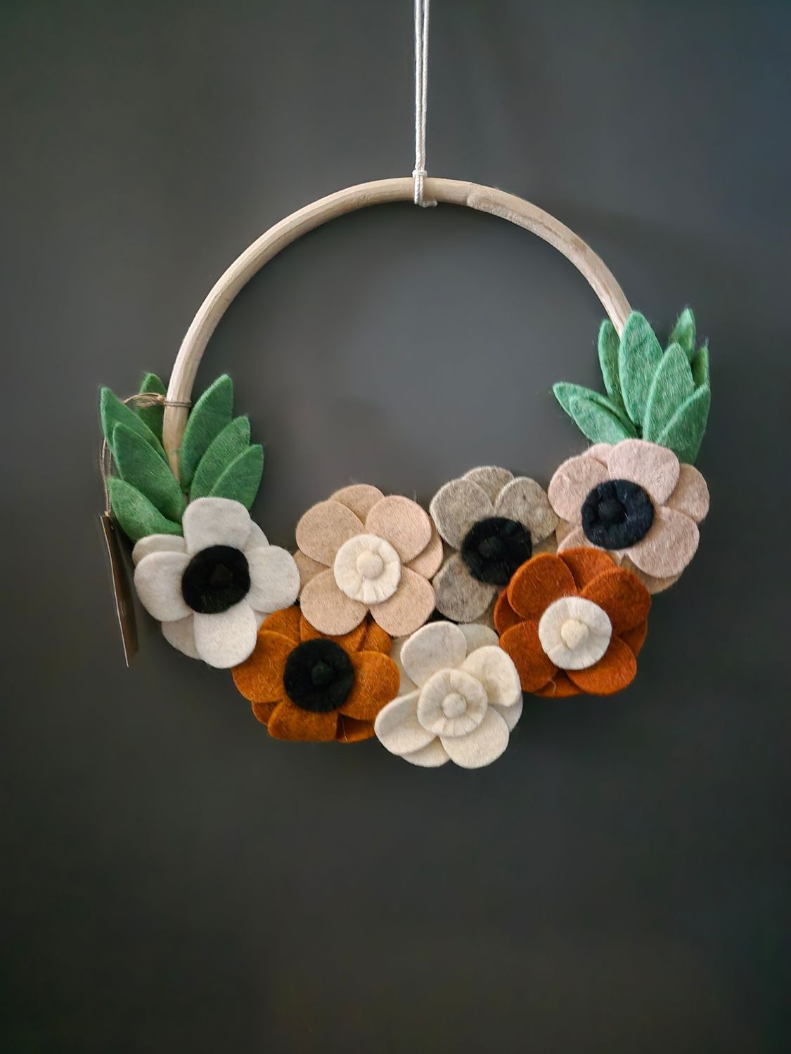 Krans met bloemen