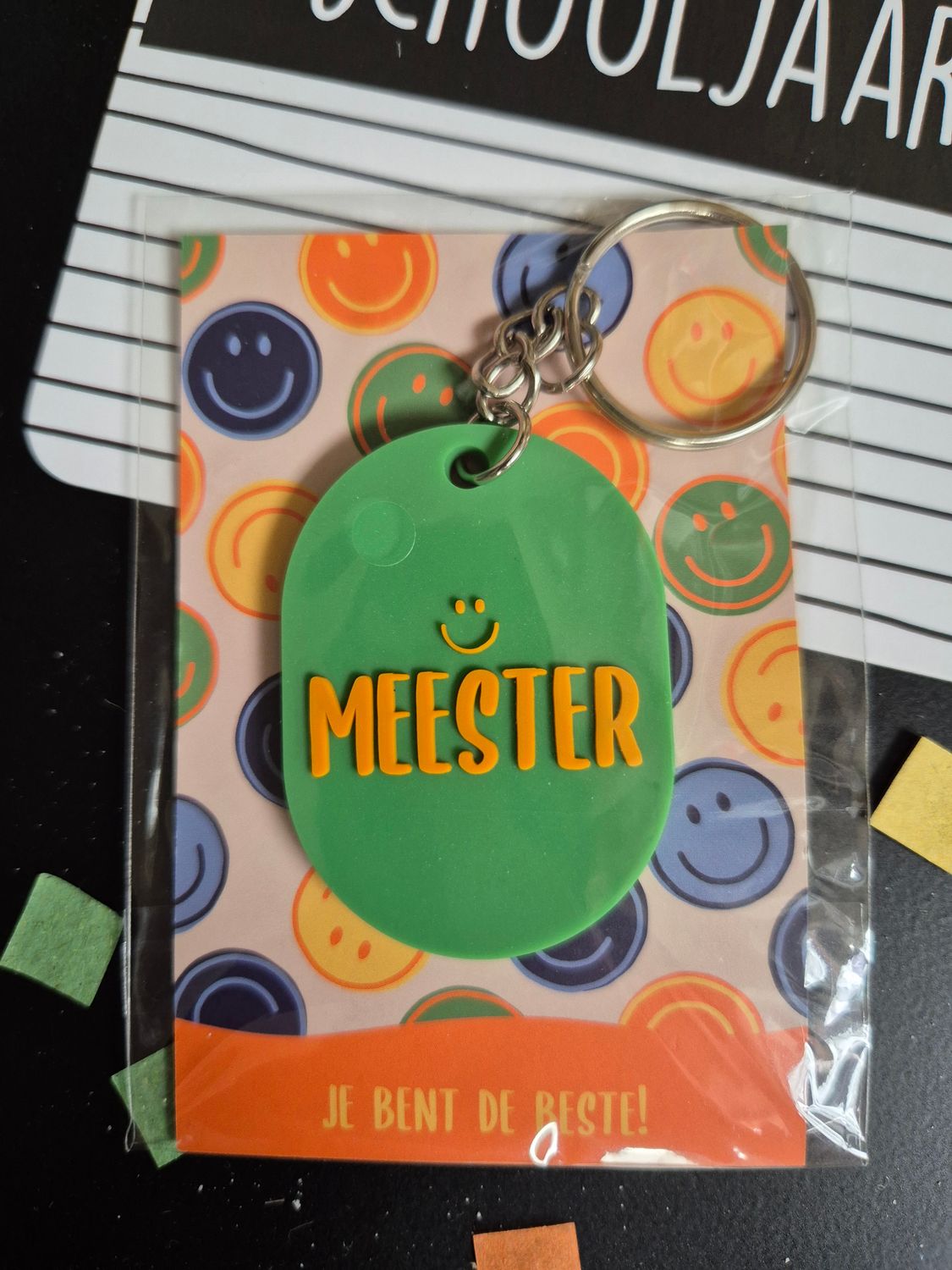 Meester  cadeau- Meester je bent de beste sleutelhanger met kaart
