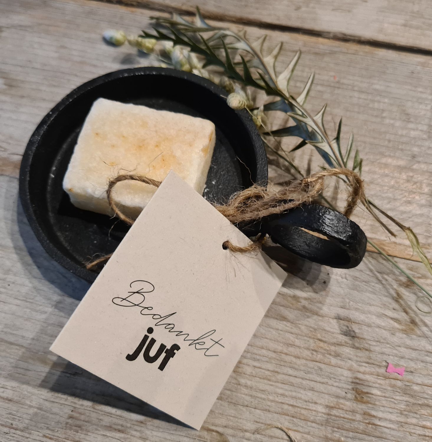 juffen cadeau- ambersetje
