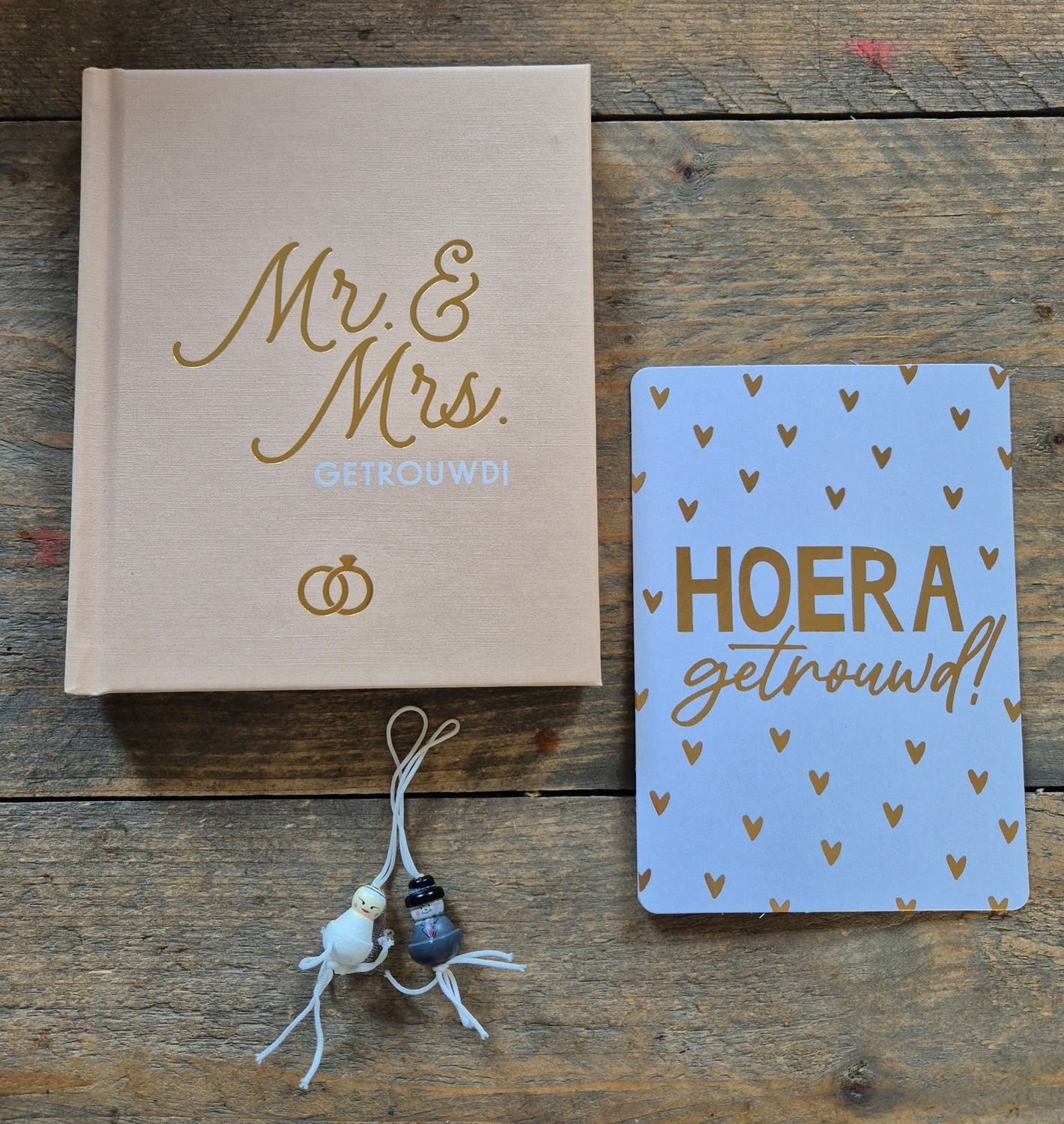Mr & Mrs wedding brievenbus cadeau