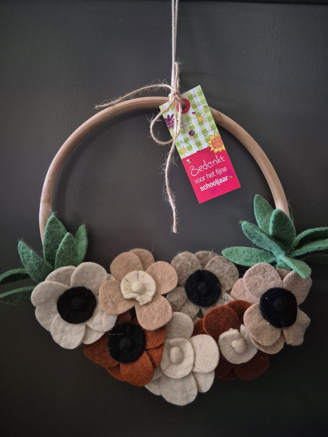 Juffen cadeau deurkrans