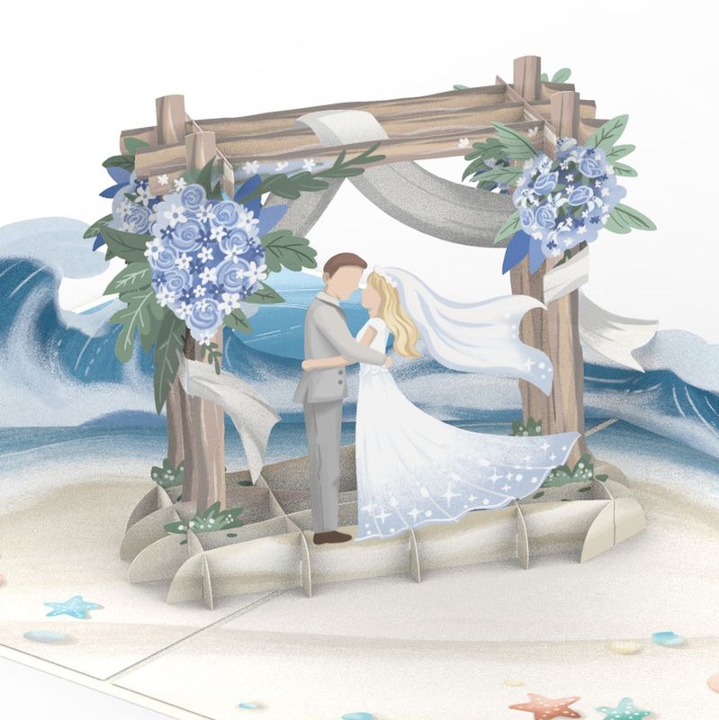 papercrush® Pop-up kaart voor strandhuwelijk- 3D huwelijkskaart elegant , wenskaart voor het huwelijk, cadeaubon voor huwelijksreis & geld cadeau, huwelijksreis cadeau papercrush® Pop-up kaart voor strandhuwelijk- 3D huwelijkskaart elegant , wenskaart voor het huwelijk, cadeaubon voor huwelijksreis & geld cadeau, huwelijksreis cadeau