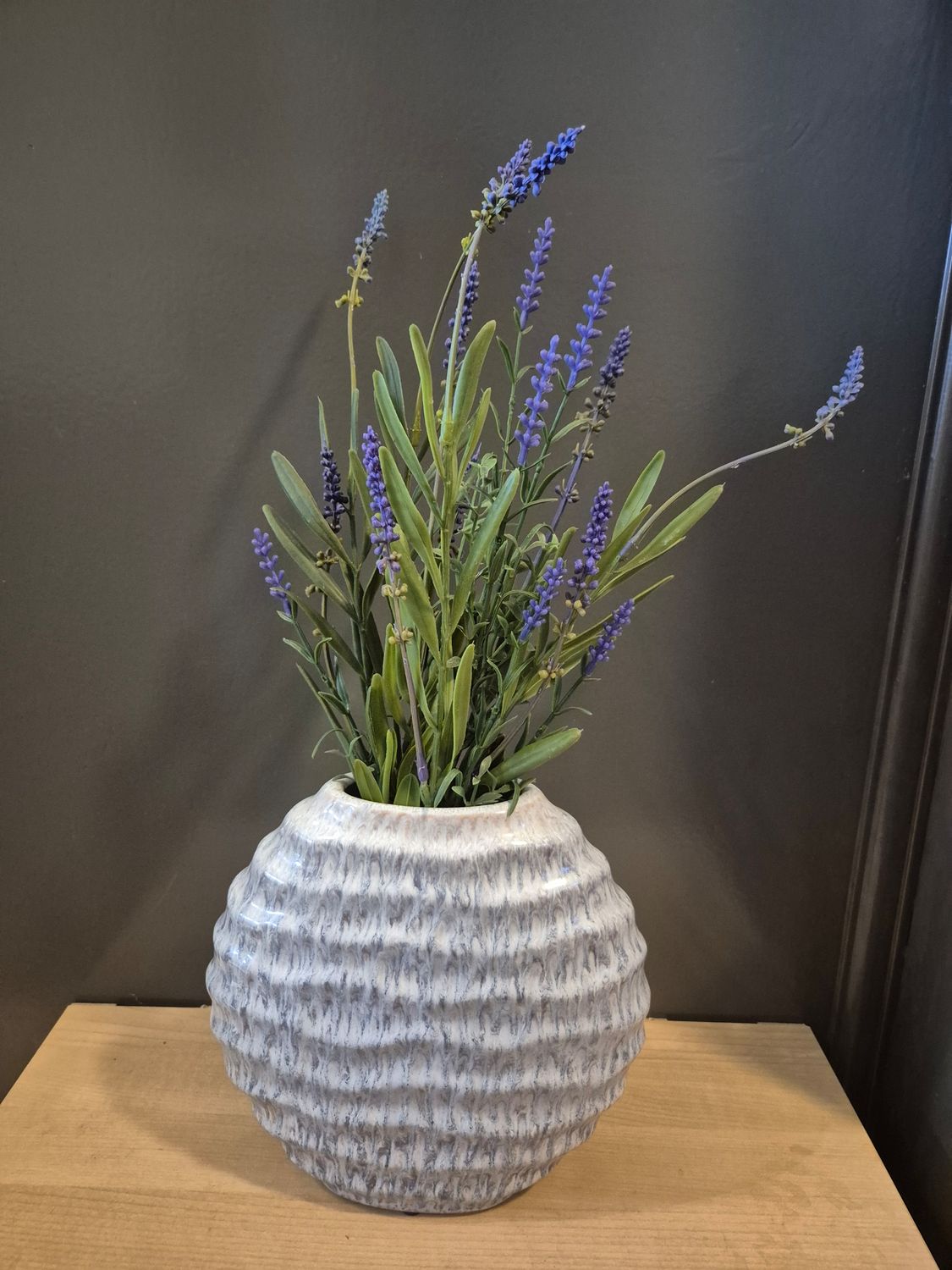 Ronde vaas met lavendel