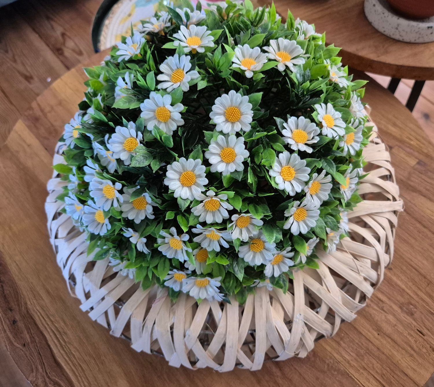 Krans met bloemenbol