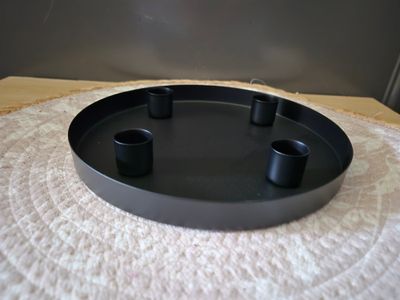 Kandelaar-zwart-4 kaarsen-modern-advent-