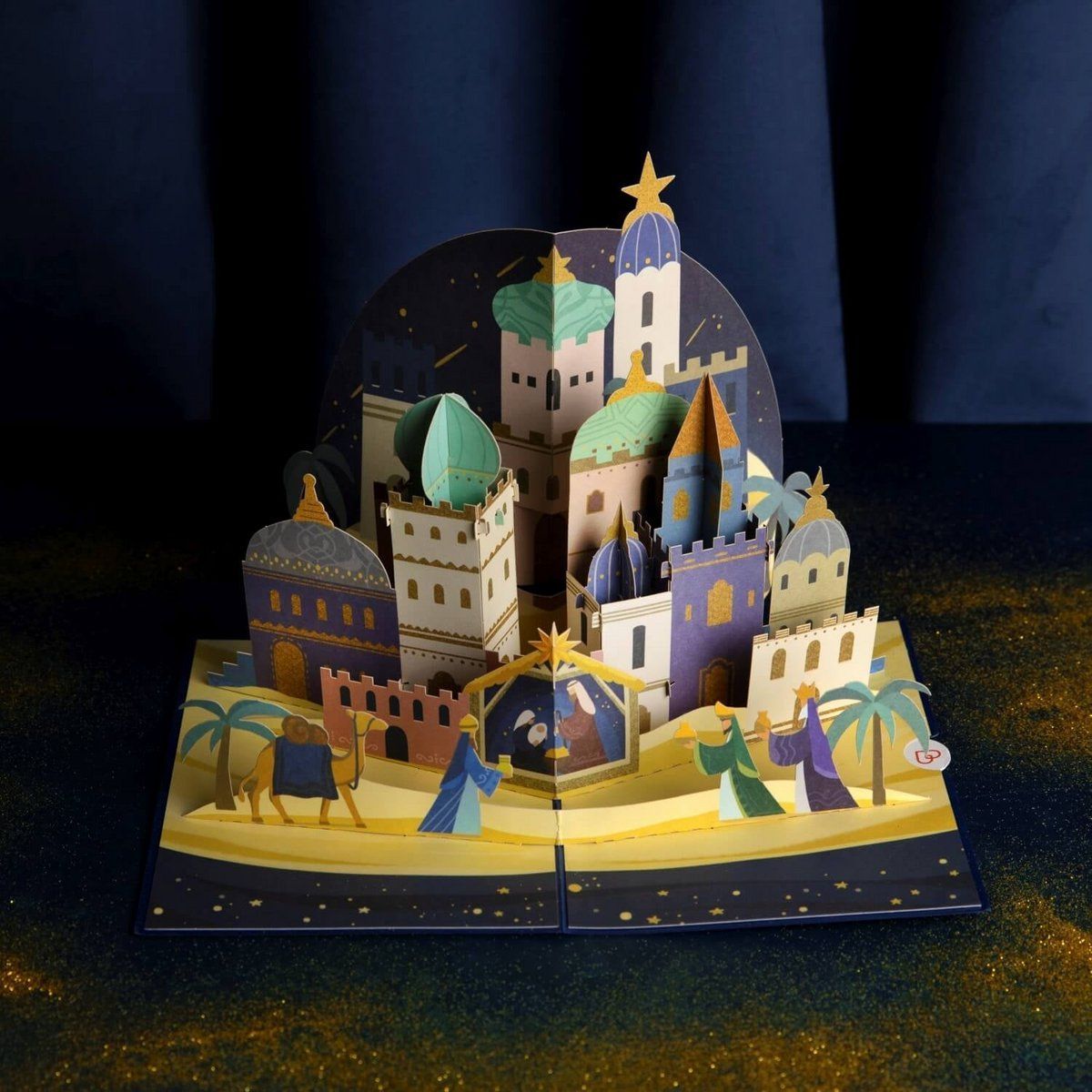 papercrush® Pop-up kaart 3D Handgemaakte pop-upkaart-Bethlehem pop-upkaart/kerst/geldcadeau/wenskaart/