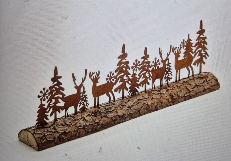 Winterlandschap cortenstaal