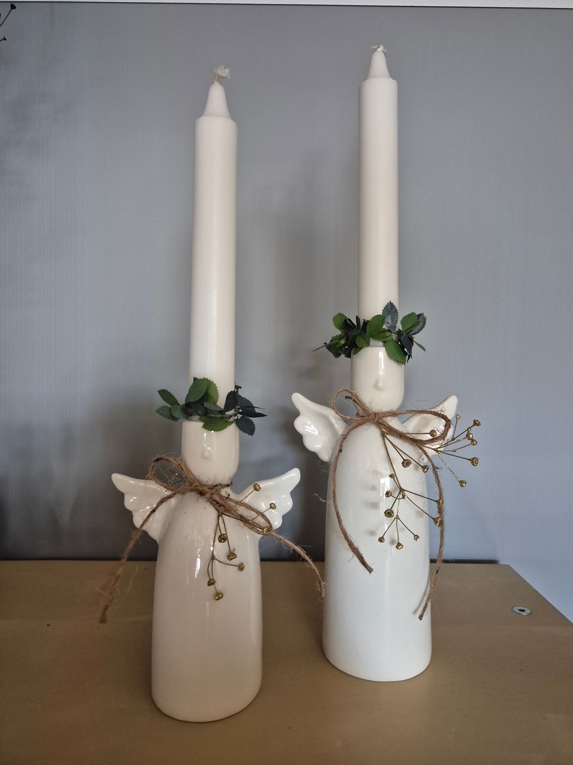 Engel met kaarsen set