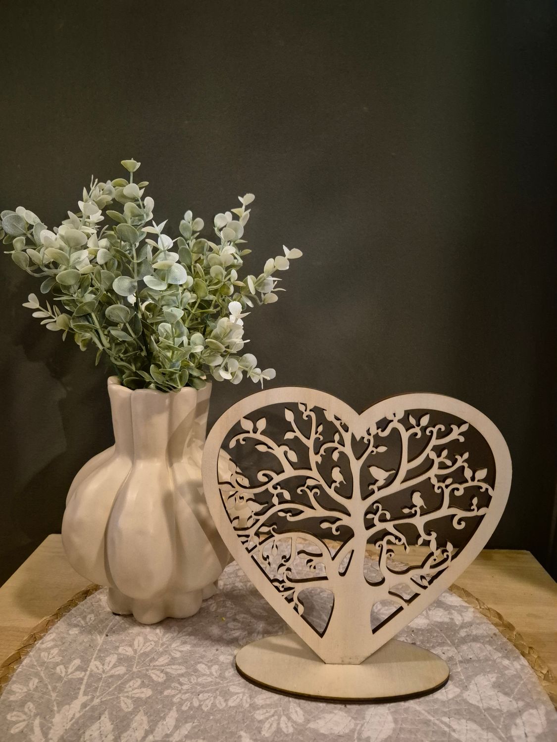 Levensboom & knoflook vaas