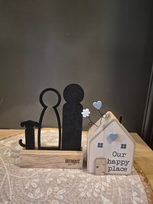 Luxe set van uit houdt gesneden