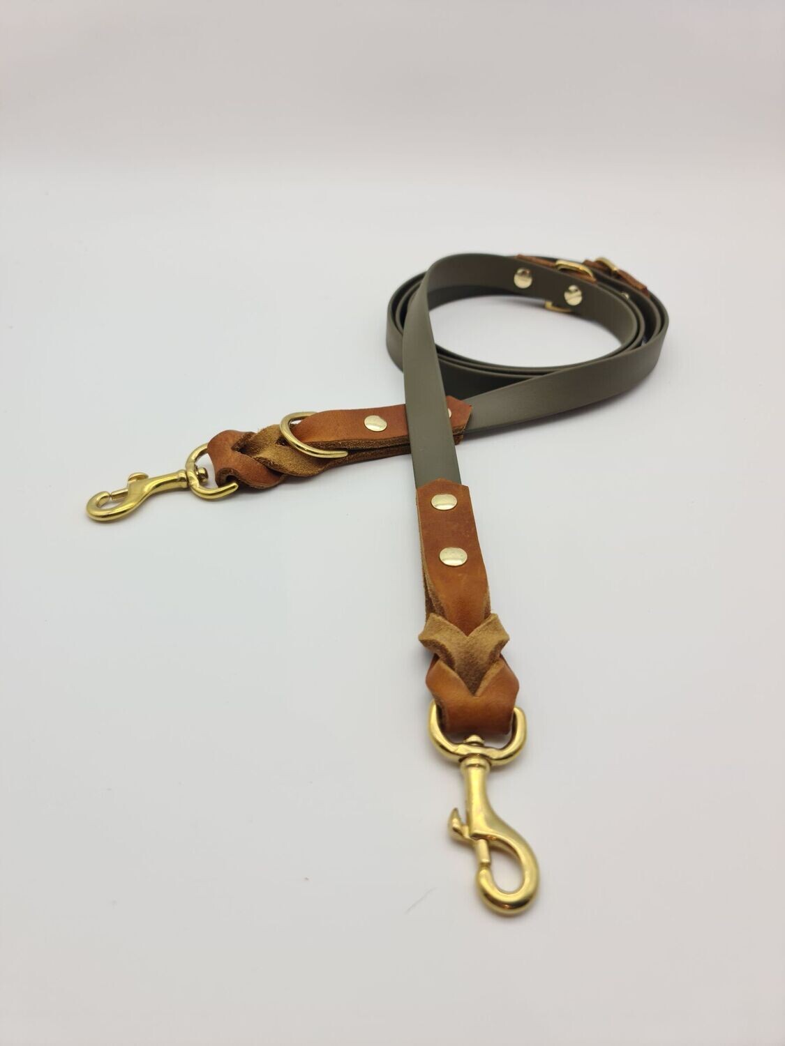 Leine Biothane meets Leather "California"