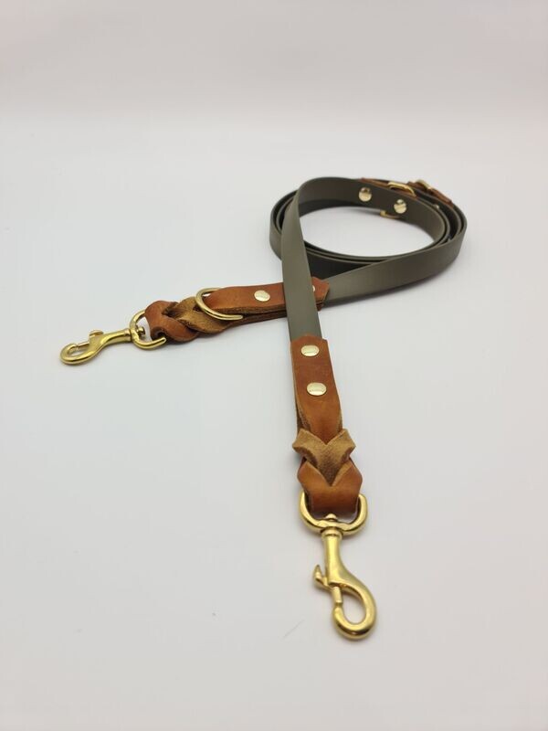 Leine Biothane meets Leather "California"