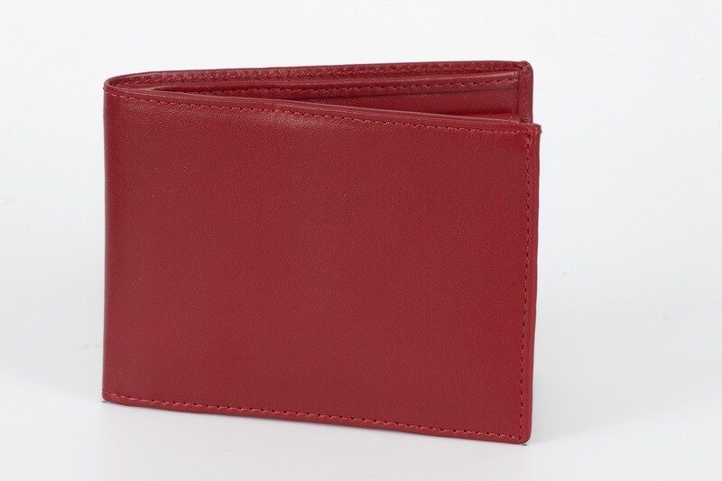 portafoglio classico uomo rosso