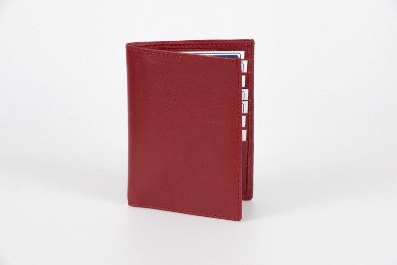 portafoglio verticale rosso
