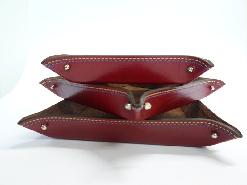 Svuotatasche in vera pelle di vitello