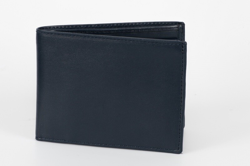 portafoglio classico uomo blu