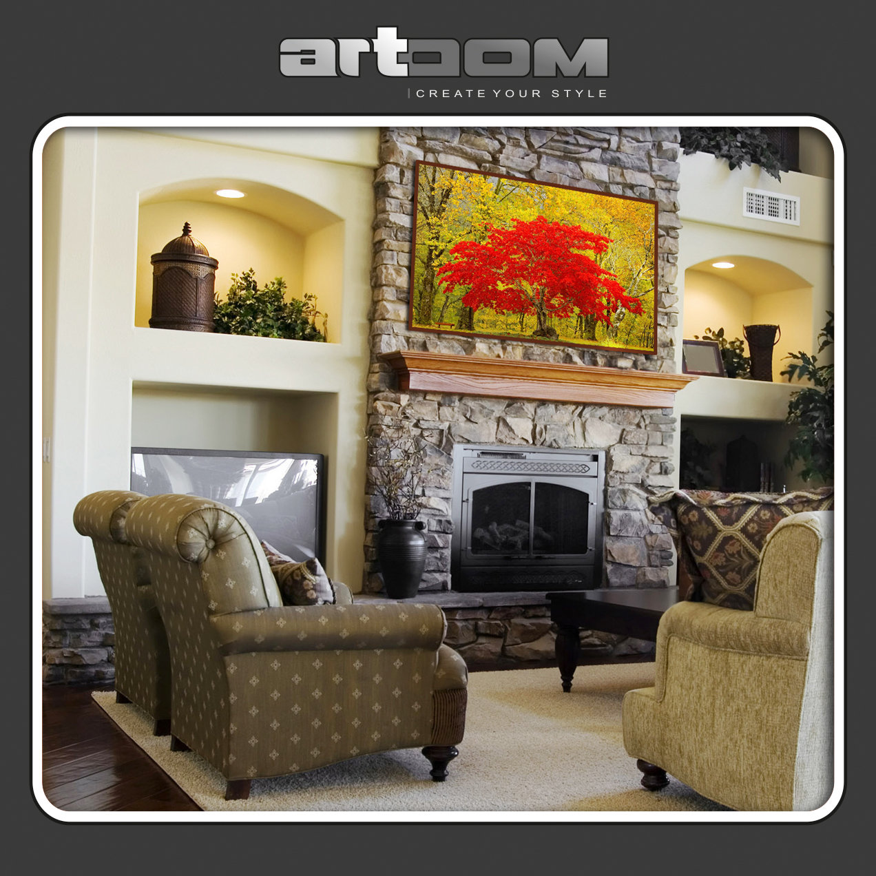 Червено дърво - Картина