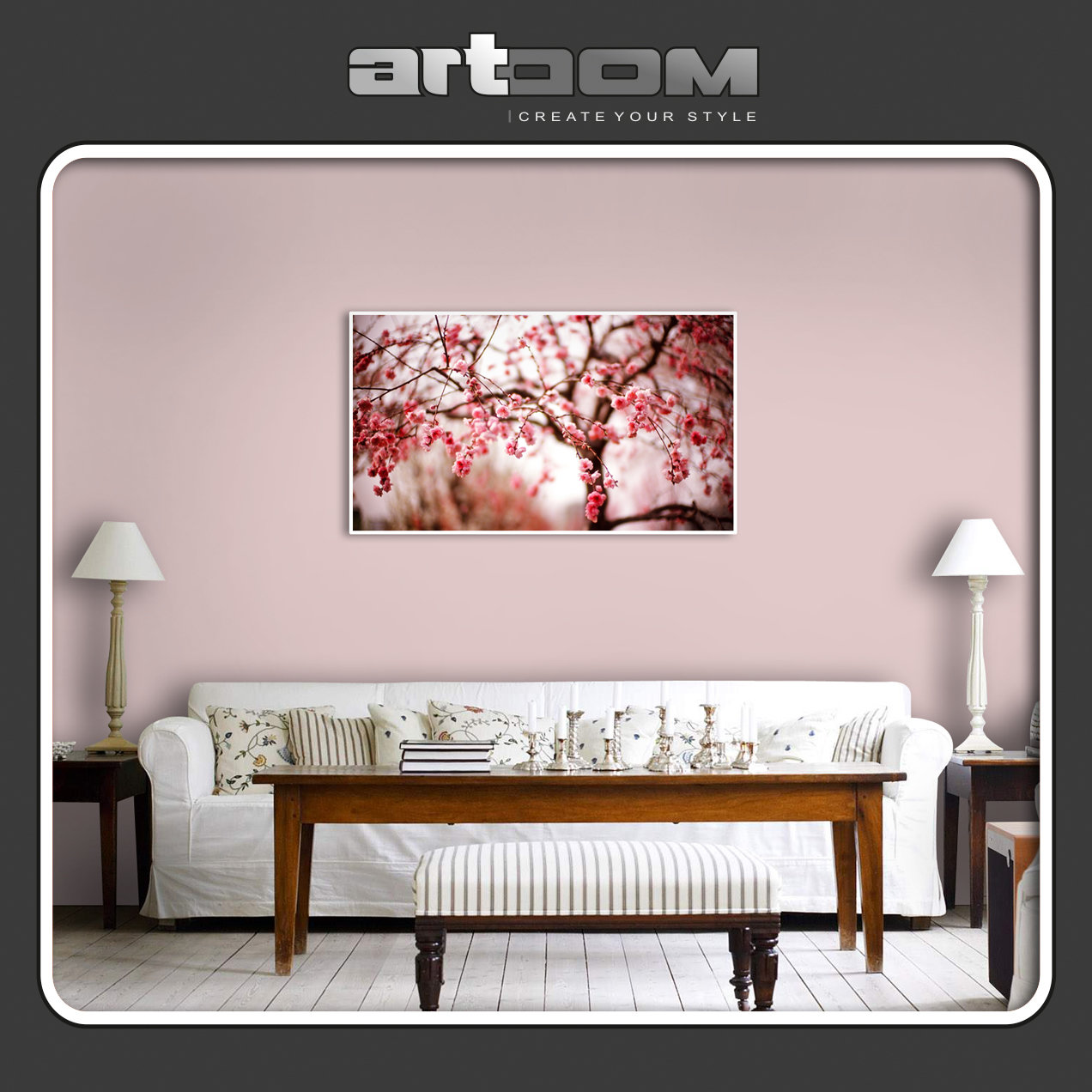 Розов цвят 03 - Картина