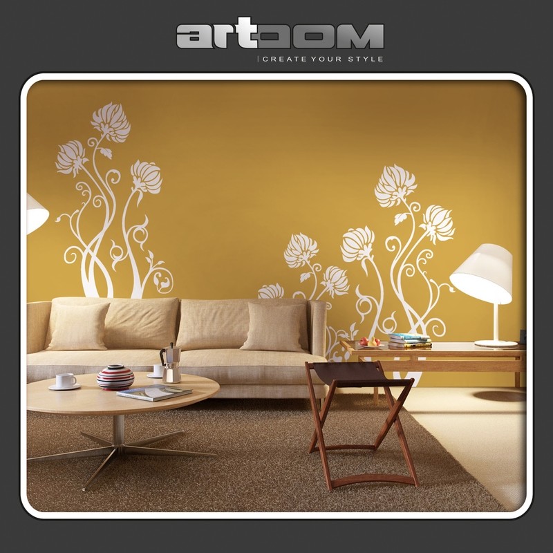 Флорален орнамент 04 - Стикер