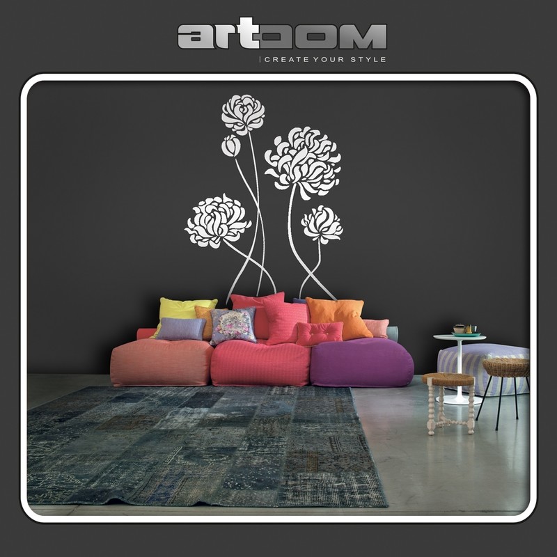 Хризантеми - Стикер