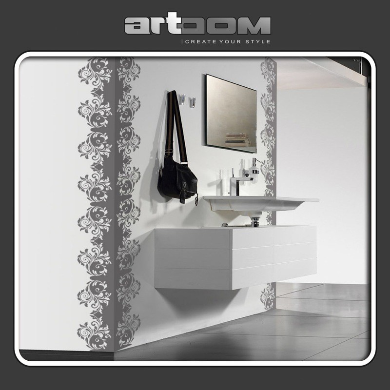 Флорален орнамент 02 - Стикер