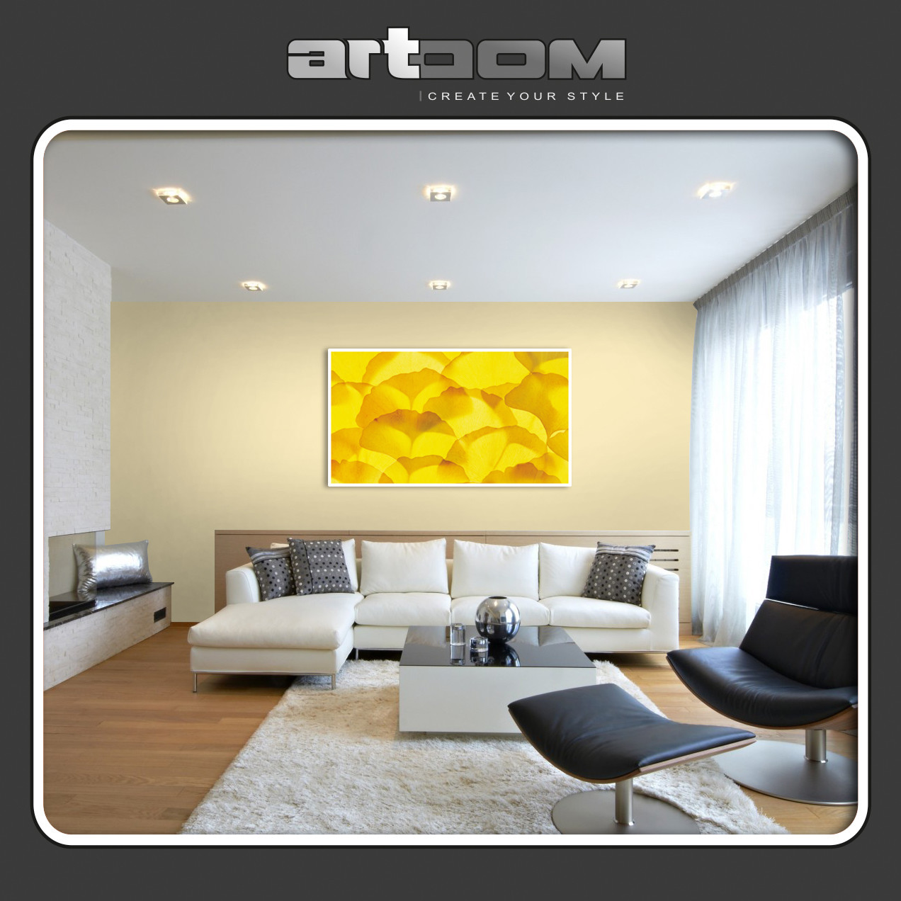 Жълти листа - Картина