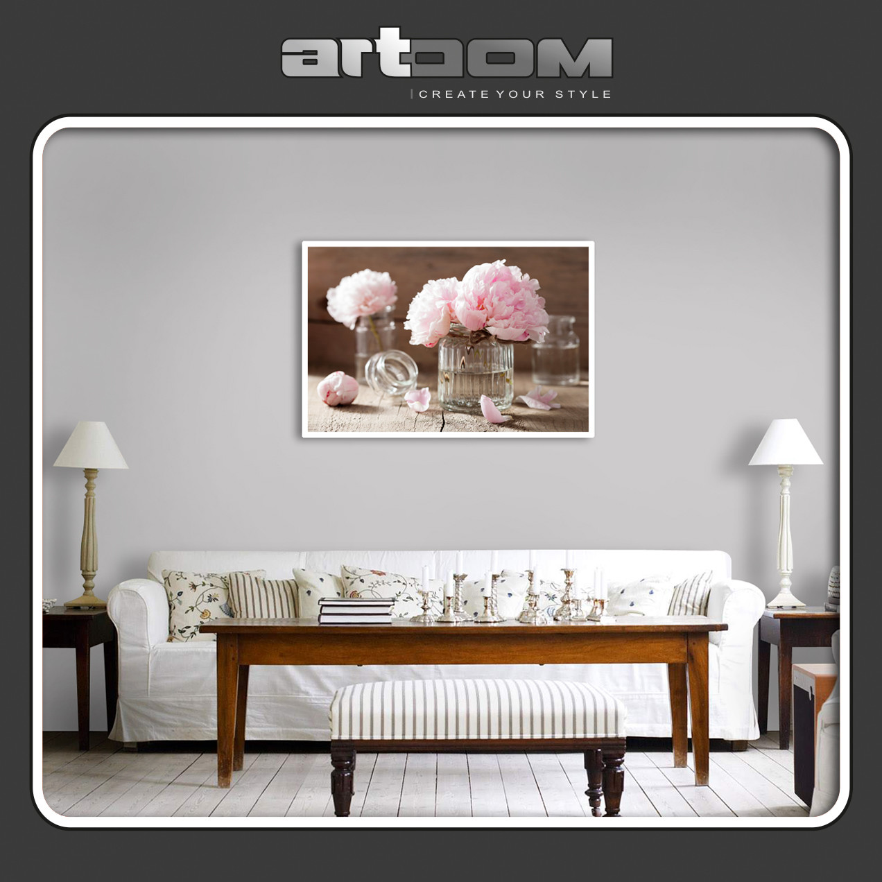 Натюрморт с божури - Картина