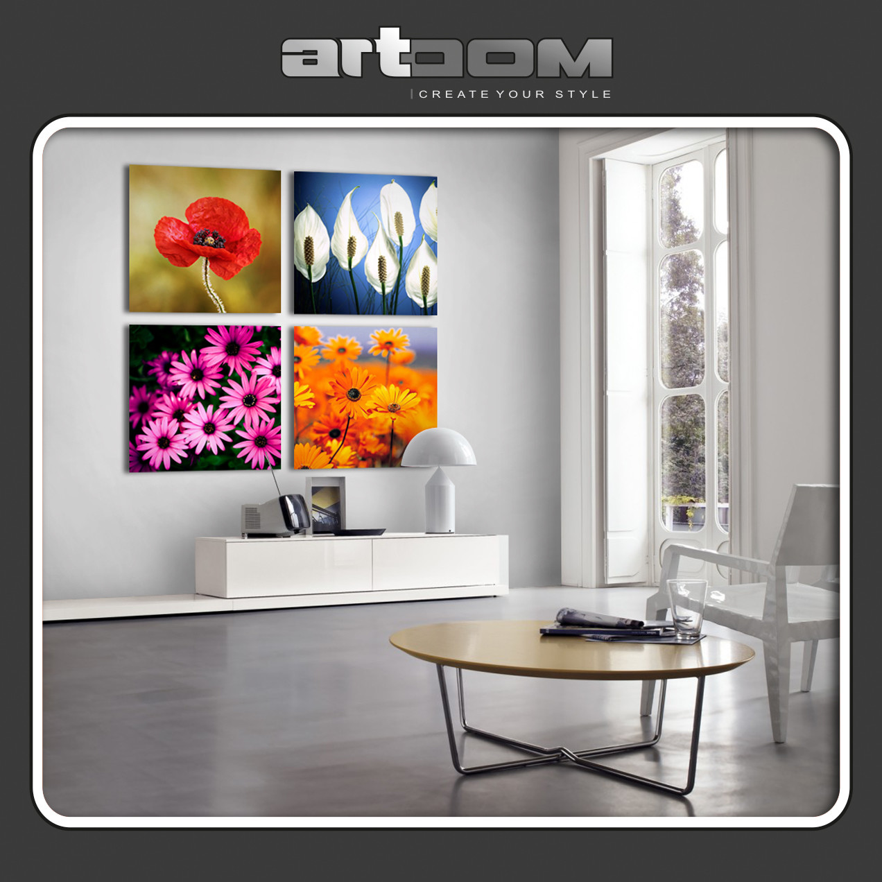 Цветни мотиви 02 - Комплект картини