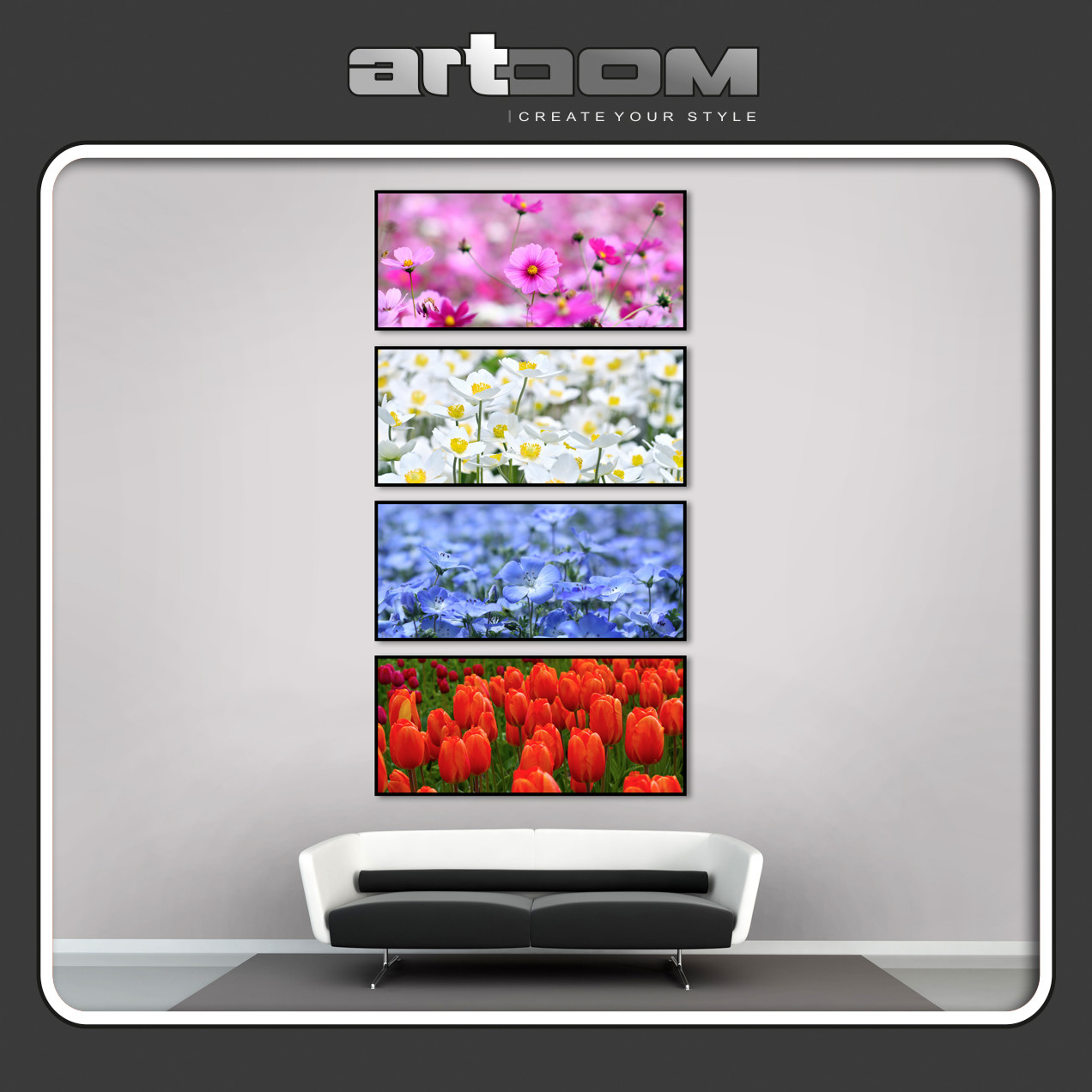 Цветни мотиви 03 - Комплект картини