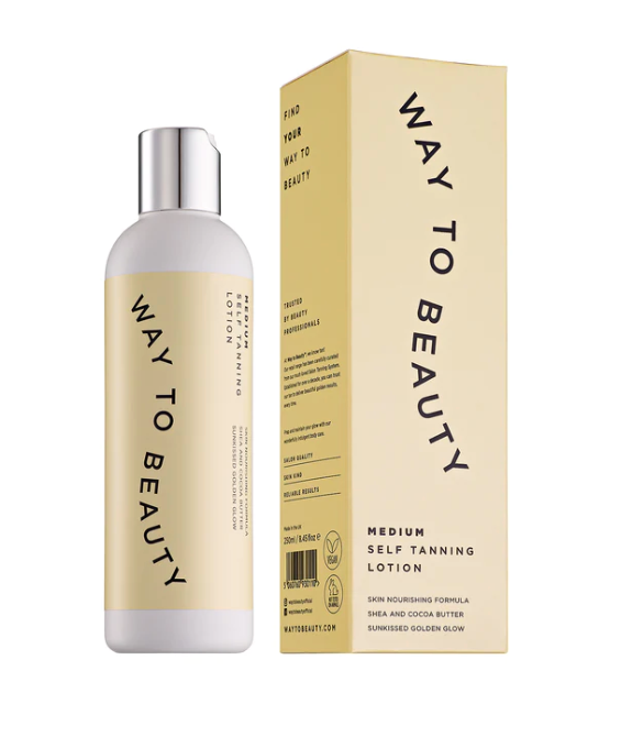Way to Beauty – Medium – Self Tanning Lotion (250ml) Way to Beauty – Medium – Self Tanning Lotion (250ml)