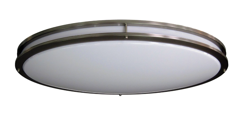LED-JR005NKL - Oval Skylar LED ceiling fixture -  Brushed Nickel