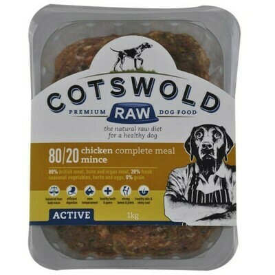 Cotswold Raw Chicken Mince (80/20 Active - 1kg)