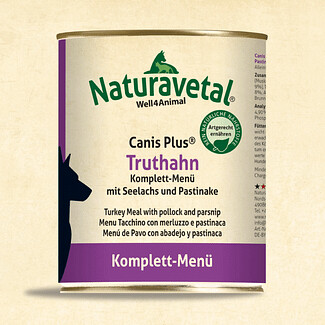 Naturavetal Canis Plus Turkey complete with Pollock  meal (800g)