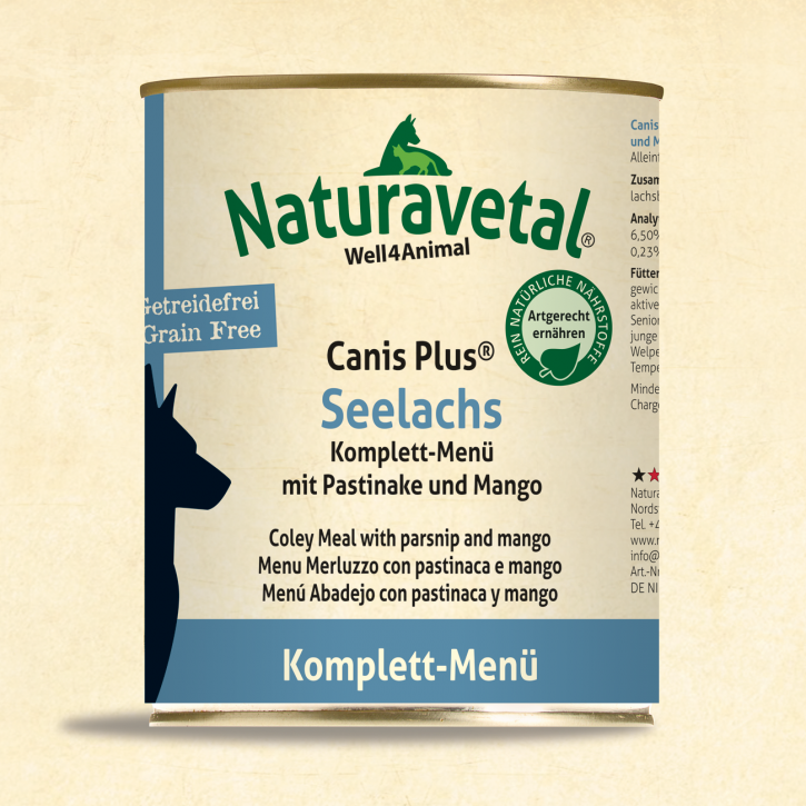 Naturavetal Canis Plus Pollock/Coley Complete Meal with parsnip and mango